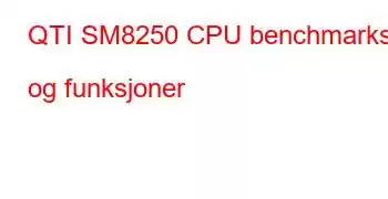 QTI SM8250 CPU benchmarks og funksjoner