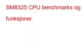 SM8325 CPU benchmarks og funksjoner