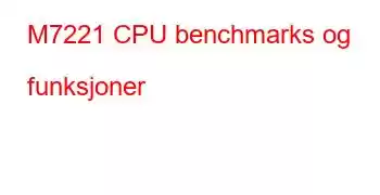 M7221 CPU benchmarks og funksjoner