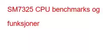 SM7325 CPU benchmarks og funksjoner