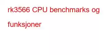 rk3566 CPU benchmarks og funksjoner