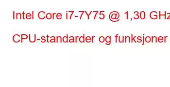 Intel Core i7-7Y75 @ 1,30 GHz CPU-standarder og funksjoner