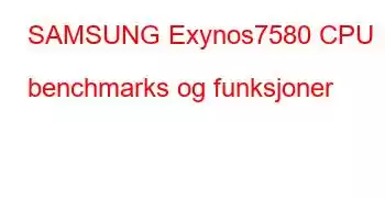 SAMSUNG Exynos7580 CPU benchmarks og funksjoner