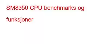 SM8350 CPU benchmarks og funksjoner