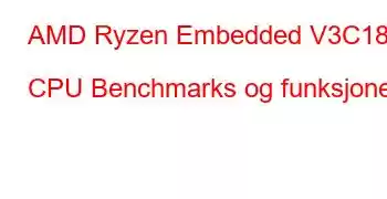 AMD Ryzen Embedded V3C18I CPU Benchmarks og funksjoner